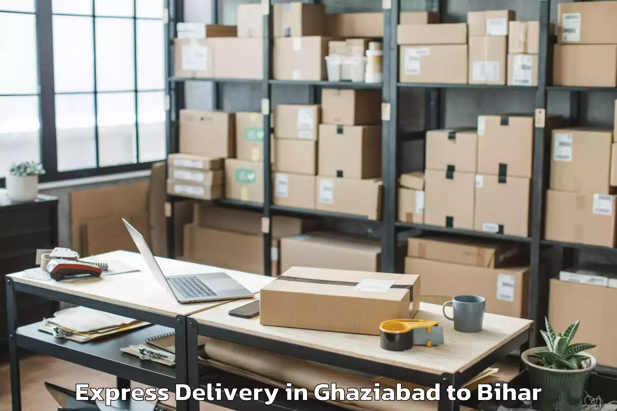 Book Your Ghaziabad to Bairagnia Express Delivery Today